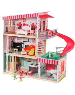 Дерев'яний ляльковий будиночок Top Bright з меблями і ліфтом (120426)