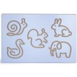 Дошка для освоєння малювання тварин з виїмками у вигляді силуетів різних тварин Viga Toys (50864)