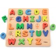 Дерев'яна рамка вкладиш Viga Toys Англійський алфавіт, великі букви (50124)