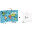 Пазл магнітний Viga Toys Карта світу з маркерной дошкою, англійською 73х46 см (44508EN)