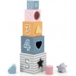 Дерев'яні кубики-пірамідка Viga Toys PolarB Сортуємо і складаємо (44016)