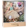 Лялька шарнірна Emily блондинка в бежевій сукні з аксесуарами 30 см (QJ 078)