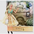 Лялька шарнірна Emily блондинка в бежевій сукні з аксесуарами 30 см (QJ 078)