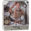 Лялька шарнірна Emily блондинка в сірій сукні з тваринкою та аксесуарами 30 см (QJ 090 B)