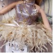 Лялька шарнірна Emily блондинка в бежевій сукні з аксесуарами 30 см (QJ 090)