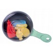 Дитяча іграшка Сковорідка, звук, підсвічування, продукти змінюють колір під час готування (LD 331 A)