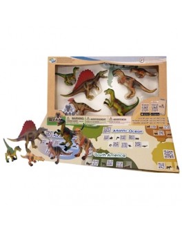 Обучающий игровой набор с QR-картой Wenno Хищные Динозавры (WCD1701) - KDS WCD1701