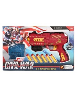 Ігровий дитячий пістолет бластер з м'якими кулями, 6 м'яких патронів, орбізи, лазерний приціл (237 A)
