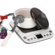 Дитячий набір посуду з плитою, підсвічування, звуки, продукти на липучках, 13 елементів (BC 9005)