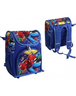Рюкзак синій з людиною павуком, регульовані лямки, 2 відділення (C 65528)