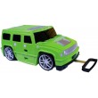 Дитяча валіза на коліщатках Машинка Джип зелений