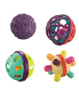 Набір брязкалець Сенсорні сфери, 4 штуки (9985)