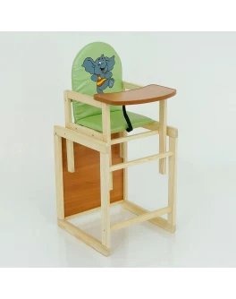 Дитячий стільчик для годування Слоник, колір салатовий (2066)