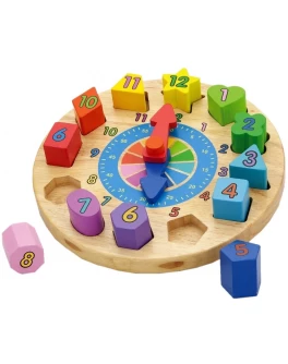 Деревянная игрушка пазл Viga Toys Часы (59235) - afk 59235
