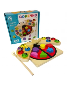 Дерев'яна гра Limo Toy Сонечко сортер, рибалка (MD 1876)