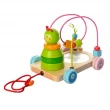 Деревянная игрушка 3 в 1: каталка, лабиринт, пирамидка (MD 1061) - mpl MD 1061
