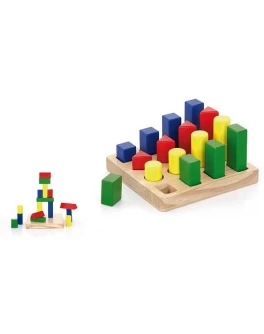 Набір дерев'яних блоків Viga Toys Форма і розмір (51367) - afk 51367