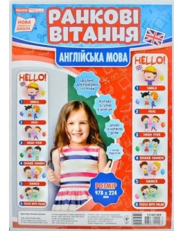 Набір для оформлення Ранкові вітання Англійська мова НУШ