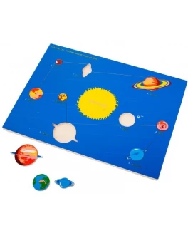 Рамка-вкладиш Монтессорі з дерева Планети Lam Toys - lam 5027