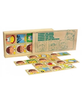 Деревянная игра Домино Органы чувств Lam Toys - lam 1505