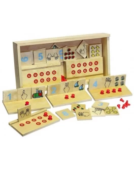 Настольная игра домино Учимся считать. Методика Монтессори Lam Toys - lam 1513