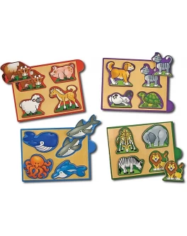 Животные - набор из 4 пазлов Melissa & Doug - MD4790