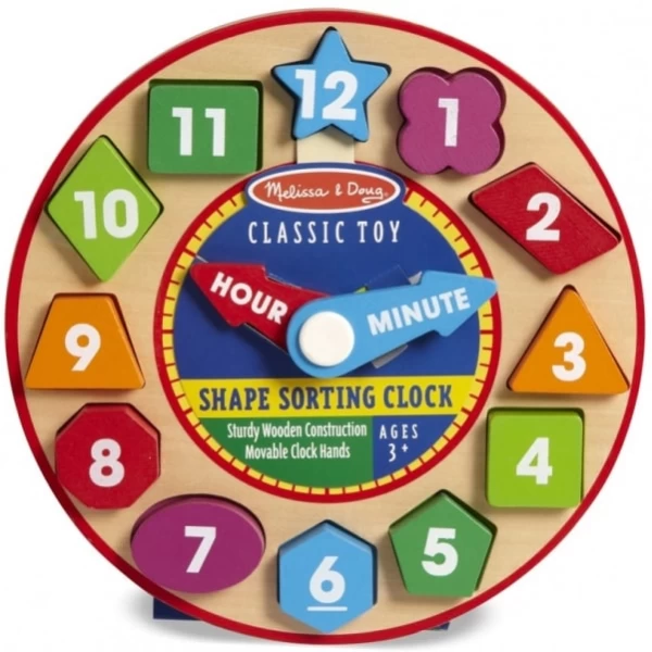 Деревянная игрушка Часы-сортировщик Melissa & Doug - MD18593