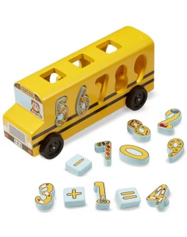 Деревянный школьный автобус-сортер Счет Melissa & Doug - MD19398