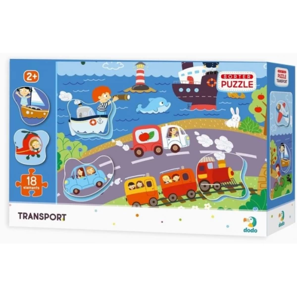 Пазл-сортер DoDo Транспорт (300158) - dodo 300158