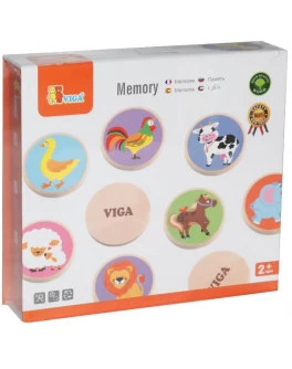 Настільна гра Viga Toys Memory-тварини, 32 картки (51308) - afk 51308