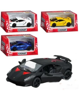 Машинка колекційна Kinsmart Lamborghini Sesto Elemento, 4 кольори (KT 5359 W) - mpl KT 5359 W