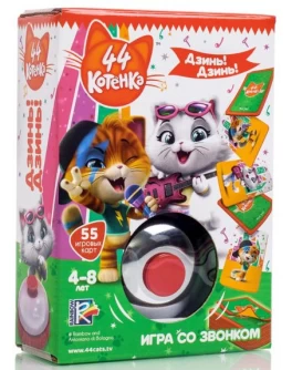 Настільна гра з дзвінком Vladi Toys 44 Коти. Дзинь! Дзинь! (VT8010-08) - VT8010-06 / VT8010-08
