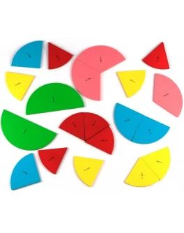 Набір Частини цілого. Дроби на колі 1/1-1/10, на магнітах, Komarovtoys