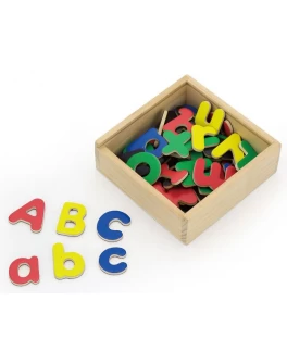 Набір магнітних букв Viga Toys Англійські великі і малі, 52 шт. (50324)