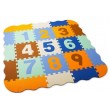 Масажний килимок пазл EVA з цифрами 25 елементів 30х30 см (49504)