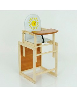 Дитячий стільчик для годування Сонечко, колір білий (2012)