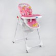Дитячий стільчик для годування JOY Поні, рожевий колір, м'який PVC (К-73480)
