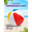 М'яч для ігор у воді Intex Glossy Panel Ball 51 см класичний надувний м'яч 