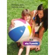 М'яч для ігор у воді Intex Glossy Panel Ball 61 см класичний надувний м'яч 
