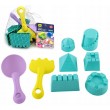 Силіконовий м’який набір для пісочниці та пляжу, 8 предметів
