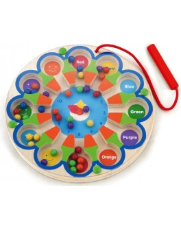 Дерев'яна іграшка Viga Toys Магнітний лабіринт Годинник (59980) - afk 59980