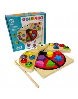 Дерев'яна гра Limo Toy Сонечко сортер, рибалка (MD 1876)