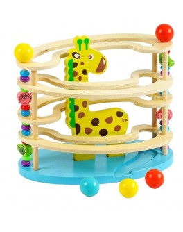 Дерев'яна іграшка Лабіринт з кулькою, 3 кульки, 5 поверхів (С 62371)