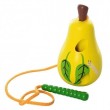 Дерев'яна іграшка шнурівка Груша з черв'ячком (MD 0494)