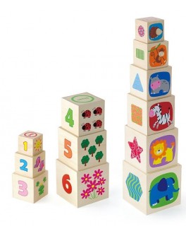 Деревянные кубики Viga Toys Пирамидка (50392) - afk 50392