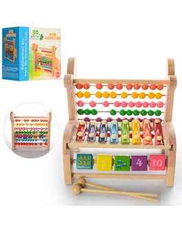 Деревянная игрушка Счеты-ксилофон (MD 0962) - mpl MD 0962