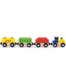 Дерев'яна іграшка дод. набір для залізниці Viga Toys Поїзд вантажний (50820)