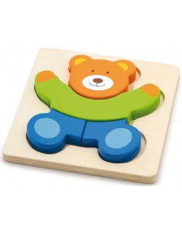 Дерев'яна іграшка пазл Viga Toys Ведмідь (50169) - afk 50169