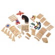 Дерев'яна іграшка Залізниця 130 деталей, Melissa&Doug