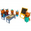 Ігровий набір Три кота Kittens love learning - Знову в школу, 5 фігурок (M 8812)